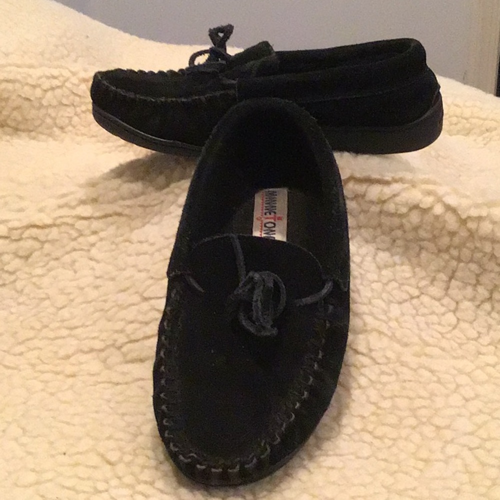 Minnetonka suede moccasins